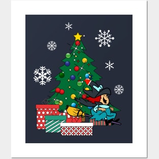 Winsome Witch Around The Christmas Tree Posters and Art